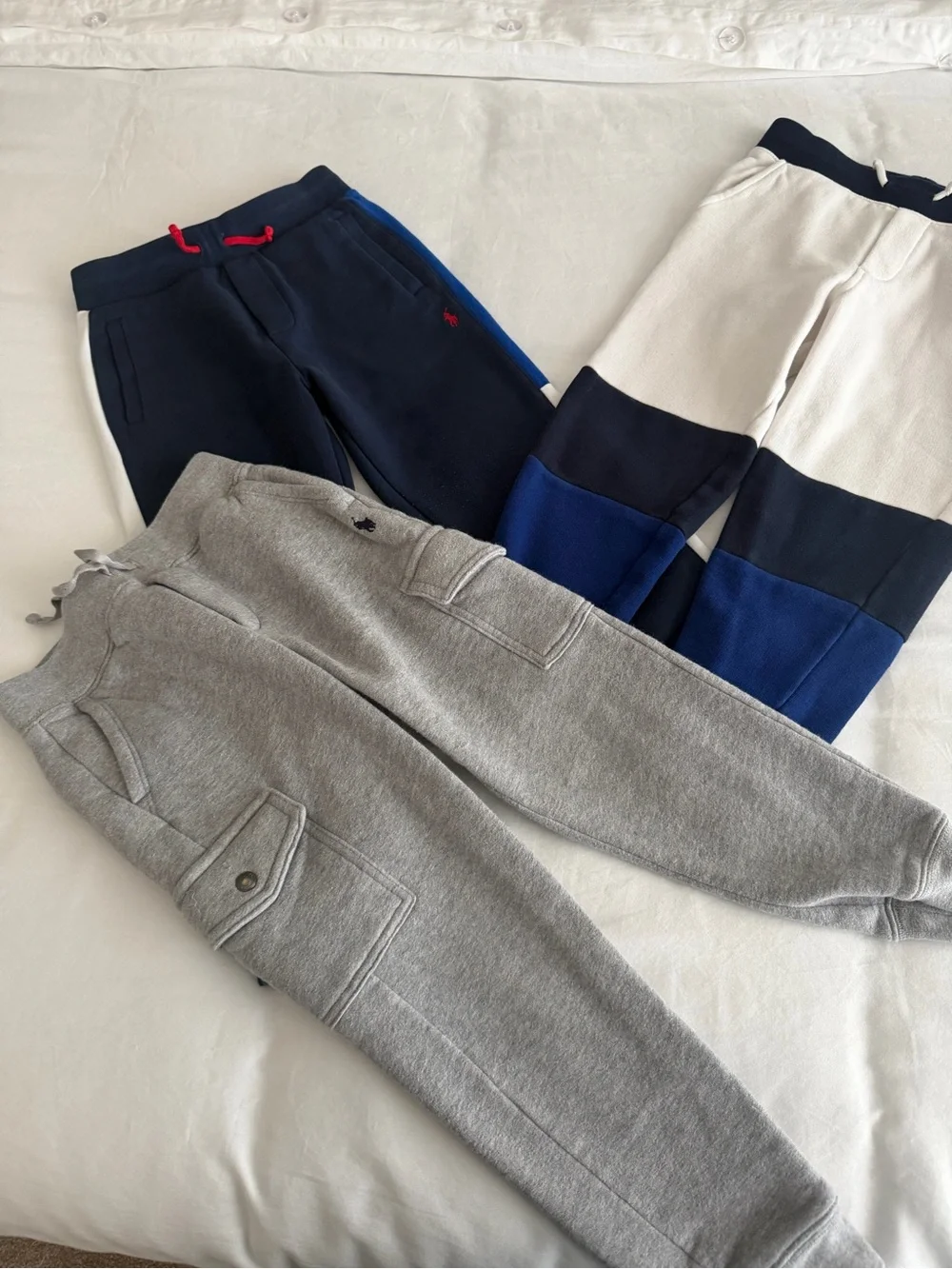 Polo by Ralph Lauren Kids Colorblock Joggers - White, Navy, Black